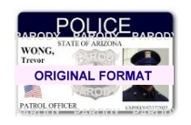 fake police office id card
