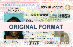 Scannable North Carolina Real Fake ID's
