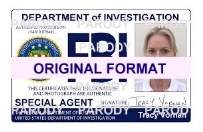 fake fbi id card